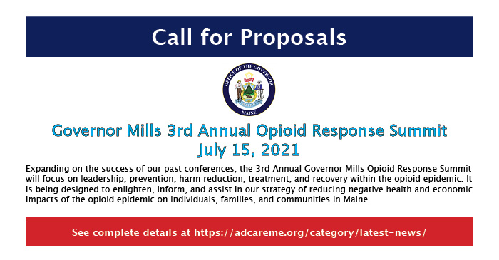 Opioid Summit Call for Proposals 2021
